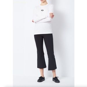 Opening Ceremony Womens Cropped Flare Pant in Black Size 4